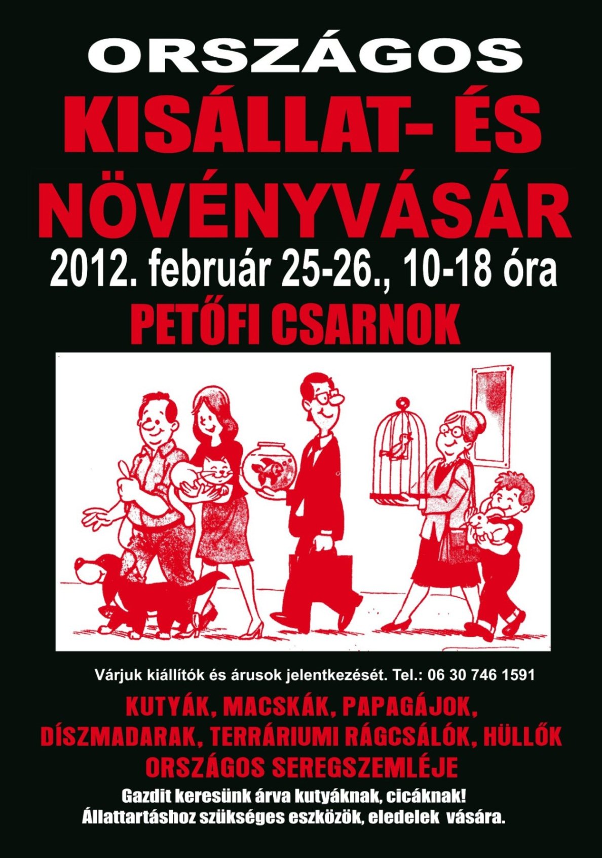 országos kisállat és növényvásár a petőfi csarnokban 2012 február 25 és 26